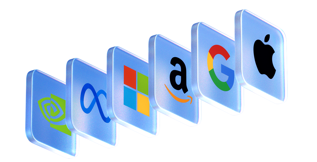Logos of well-known companies available to invest in